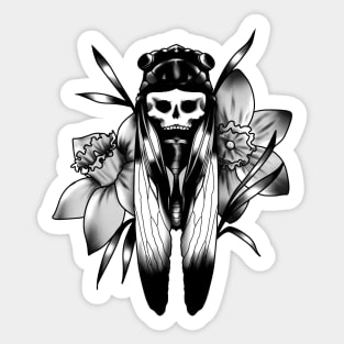 new beginnings (black & grey) Sticker